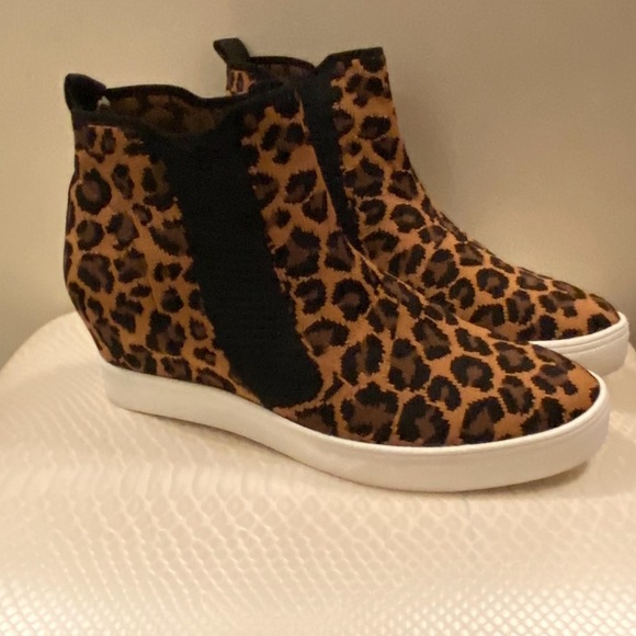 MIA- Leopard Print Wedge Sneaker - Picture 1 of 4